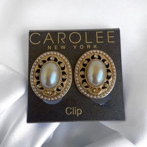 Carolee New York Estate Clip Earrings